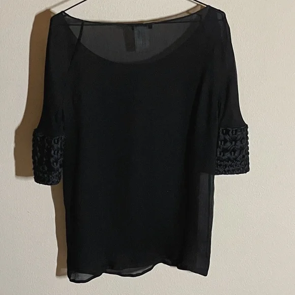 Chloé SS 2006 Silk Phoebe Philo Blouse Black RTW vintage - Picture 6 of 10